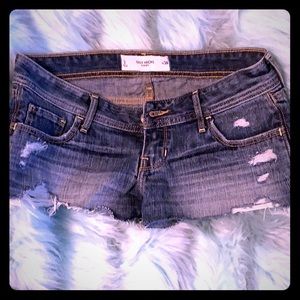 Gilly Hicks Sydney destroyed cheeky jean shorts